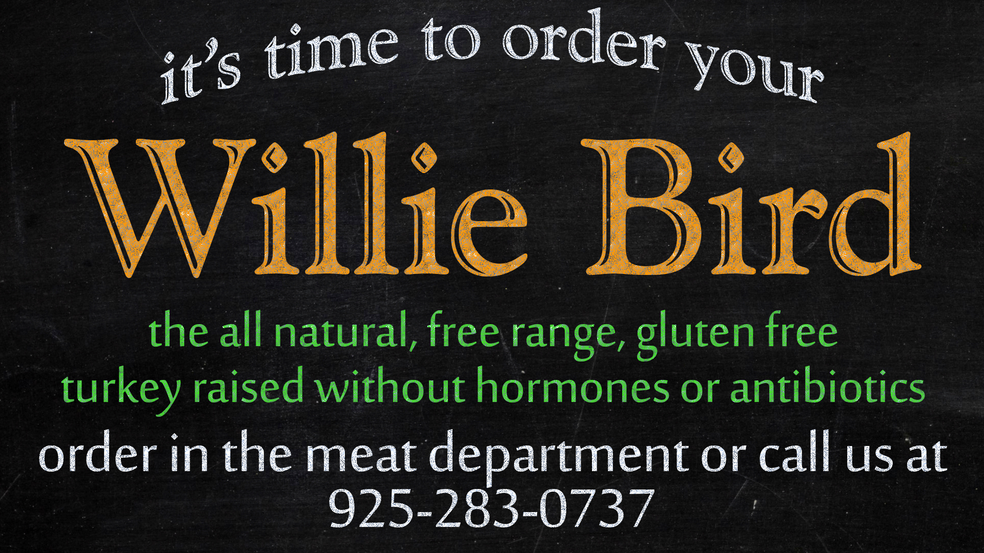 Willie Bird Time To Order Online 2024